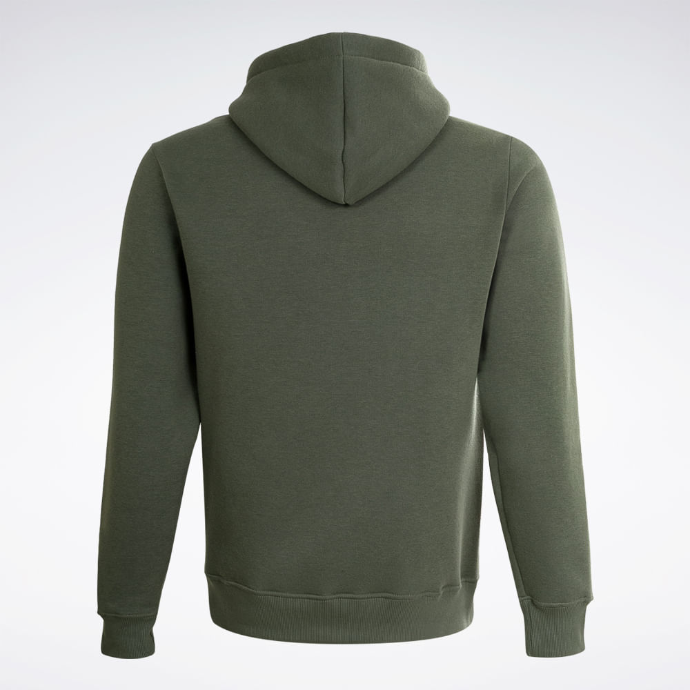 Blusa Reebok M Vector Hooded Masculina – verde – foto 4