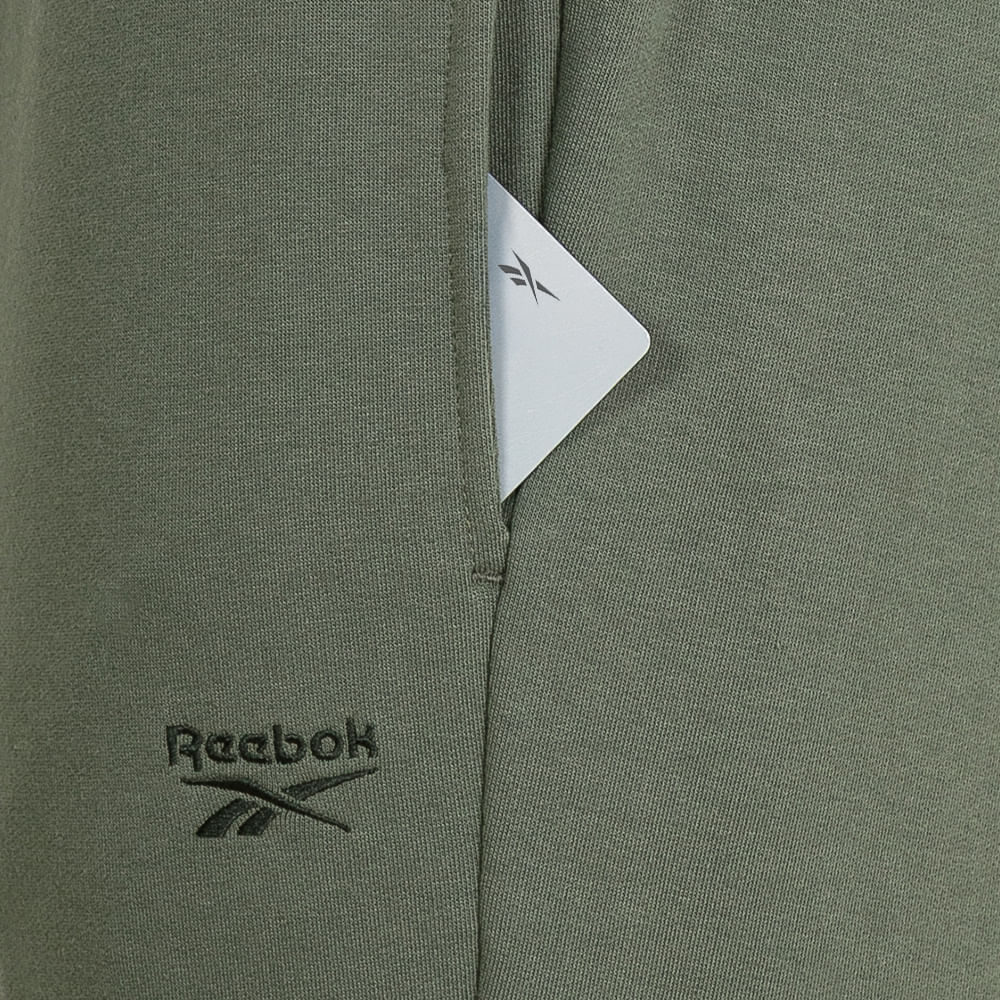 Calça Reebok M CL Logo Pants Masculina – verde – foto 2