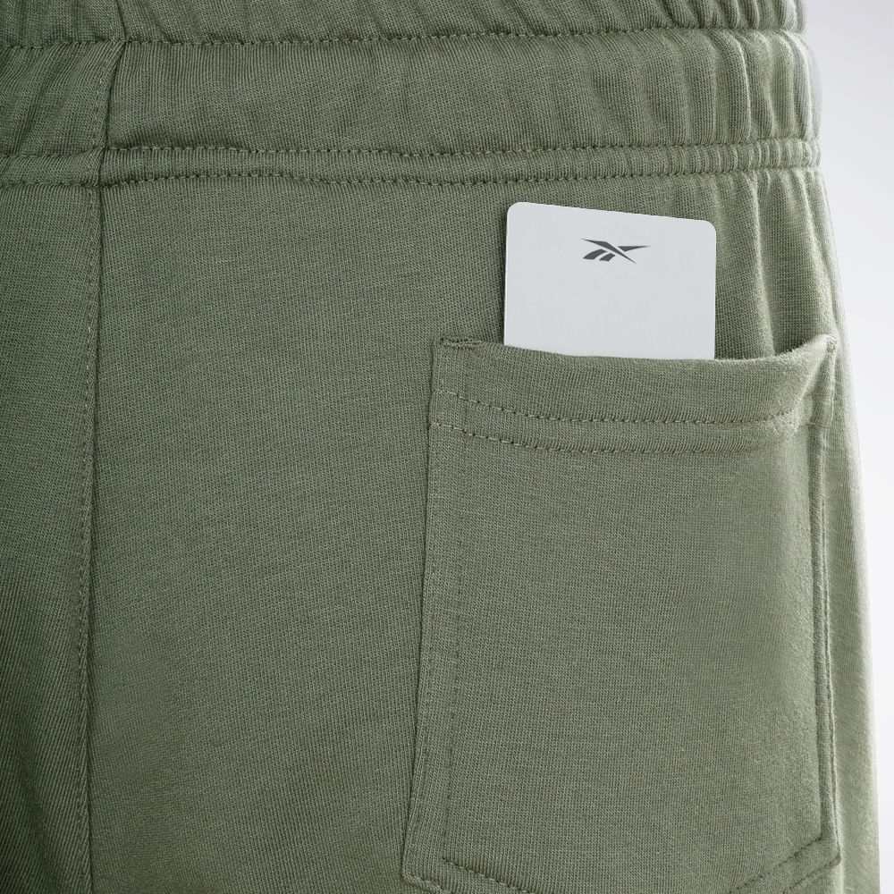Calça Reebok M CL Logo Pants Masculina – verde – foto 3