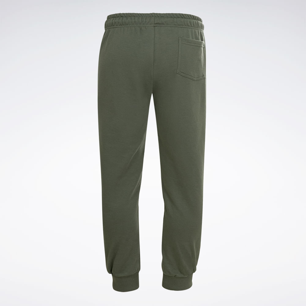 Calça Reebok M CL Logo Pants Masculina – verde – foto 4