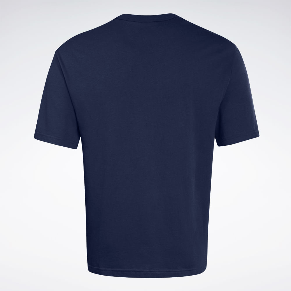 Camiseta Reebok Oportunity Logo Masculina – Marinho – foto 3