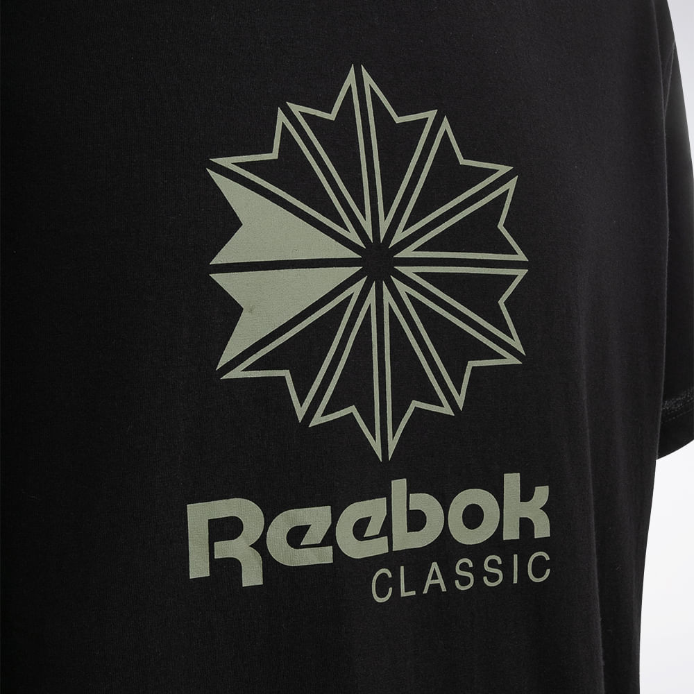Camiseta Reebok Basic Star Crest Masculina – preto – foto 2