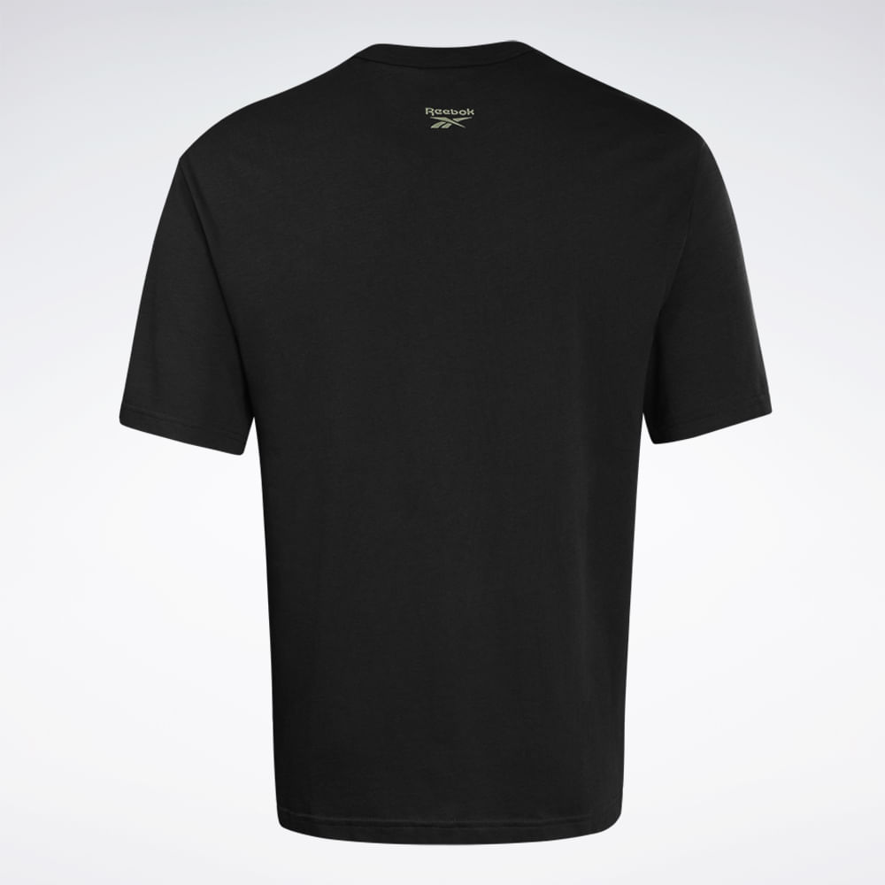 Camiseta Reebok Basic Star Crest Masculina – preto – foto 3