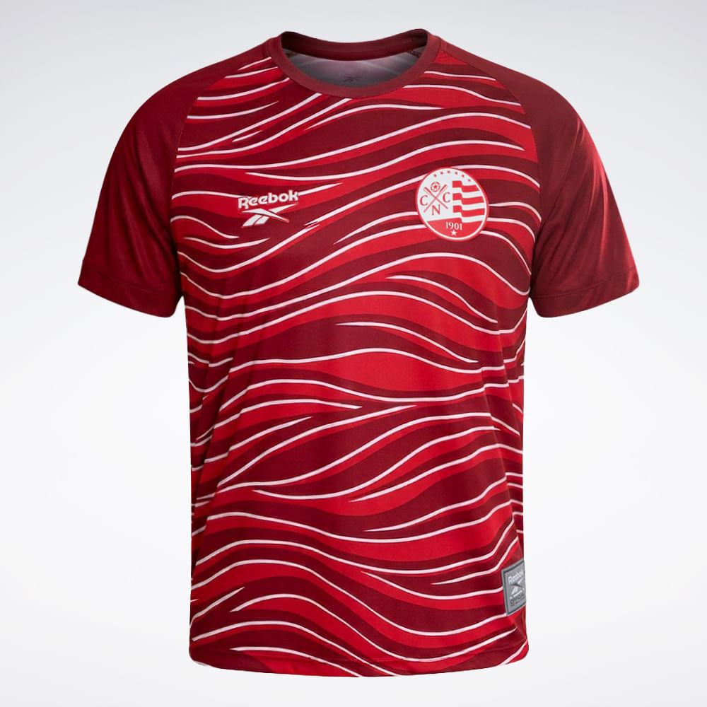 Camisa Reebok Pre Match Náutico Tamanho Especial Masculina 26/27 – Vinho – foto 1