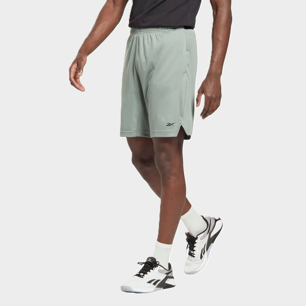 Short Reebok Com Knit Masculino – Verde Claro – foto 4