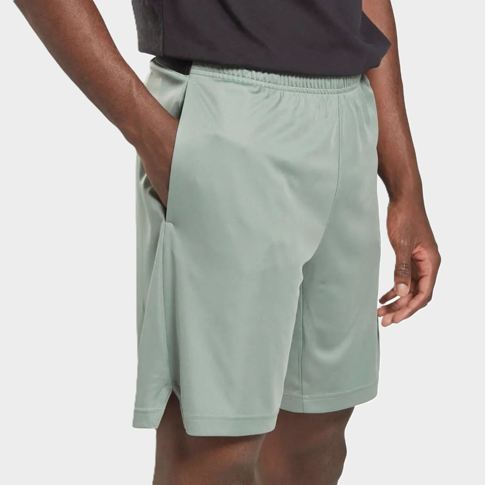 Short Reebok Com Knit Masculino – Verde Claro – foto 5