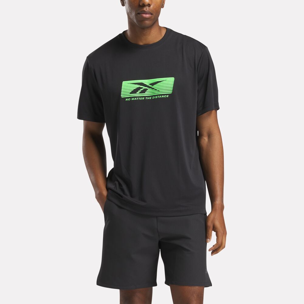Camiseta Reebok No Matter The Dist GFX Masculina – preto – foto 1