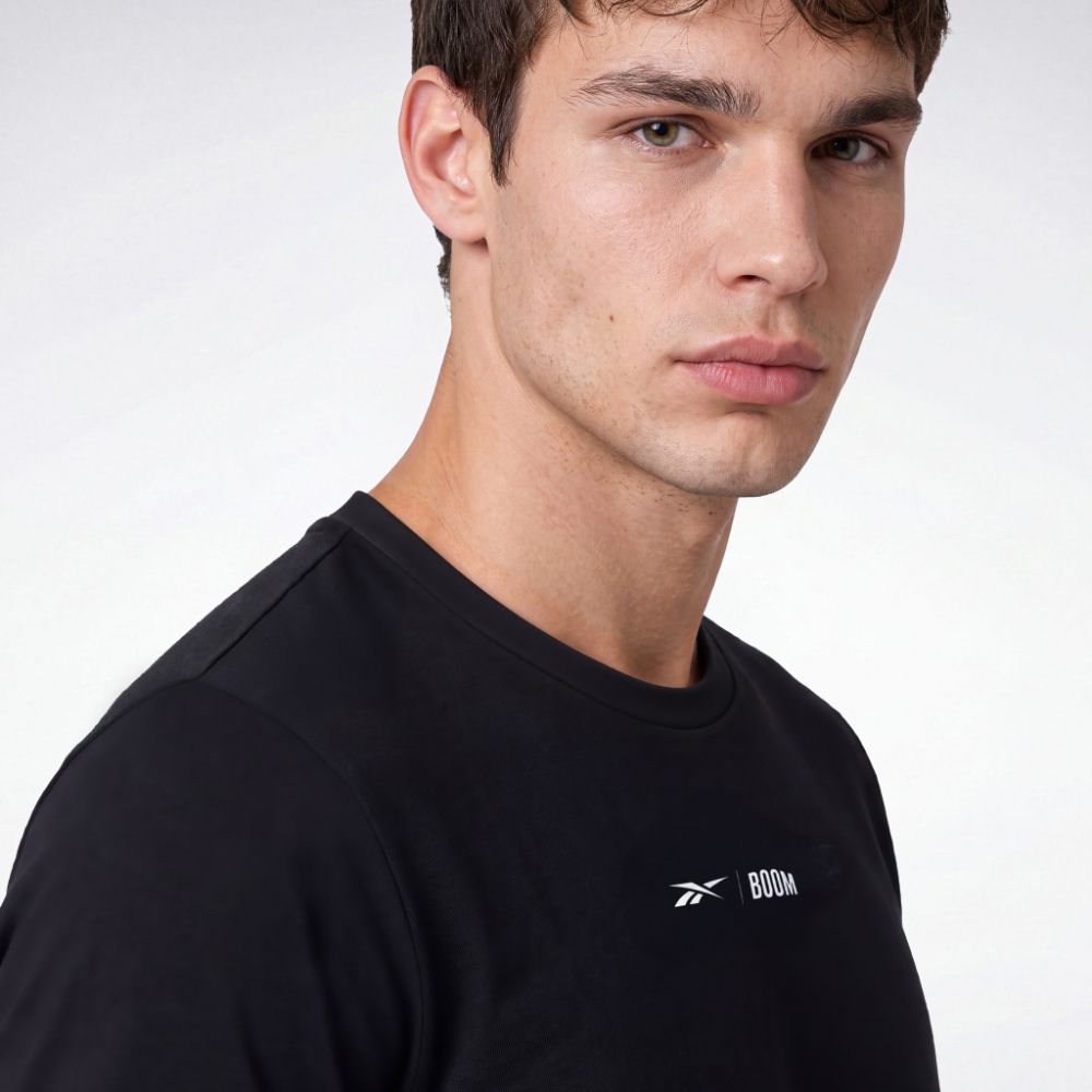 Camiseta Reebok Boom Masculina – preto – foto 2