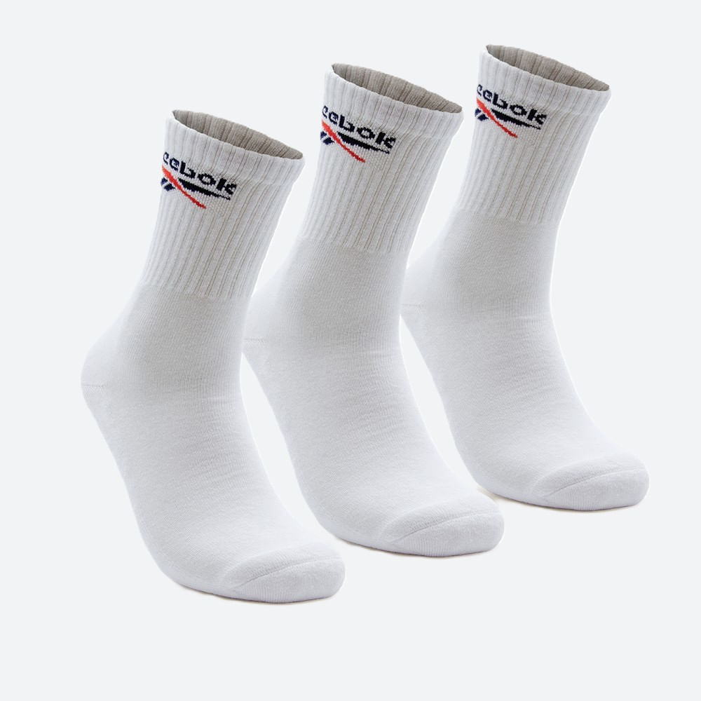 Kit Meias Reebok Cano Longo Atoalhado Embaixo Unissex – branco – foto 1
