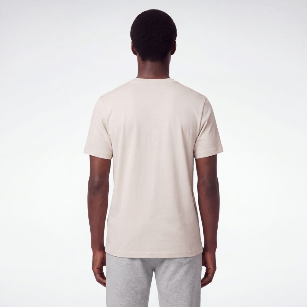 Camiseta Reebok Basic Elipse Masculina – Areia – foto 2