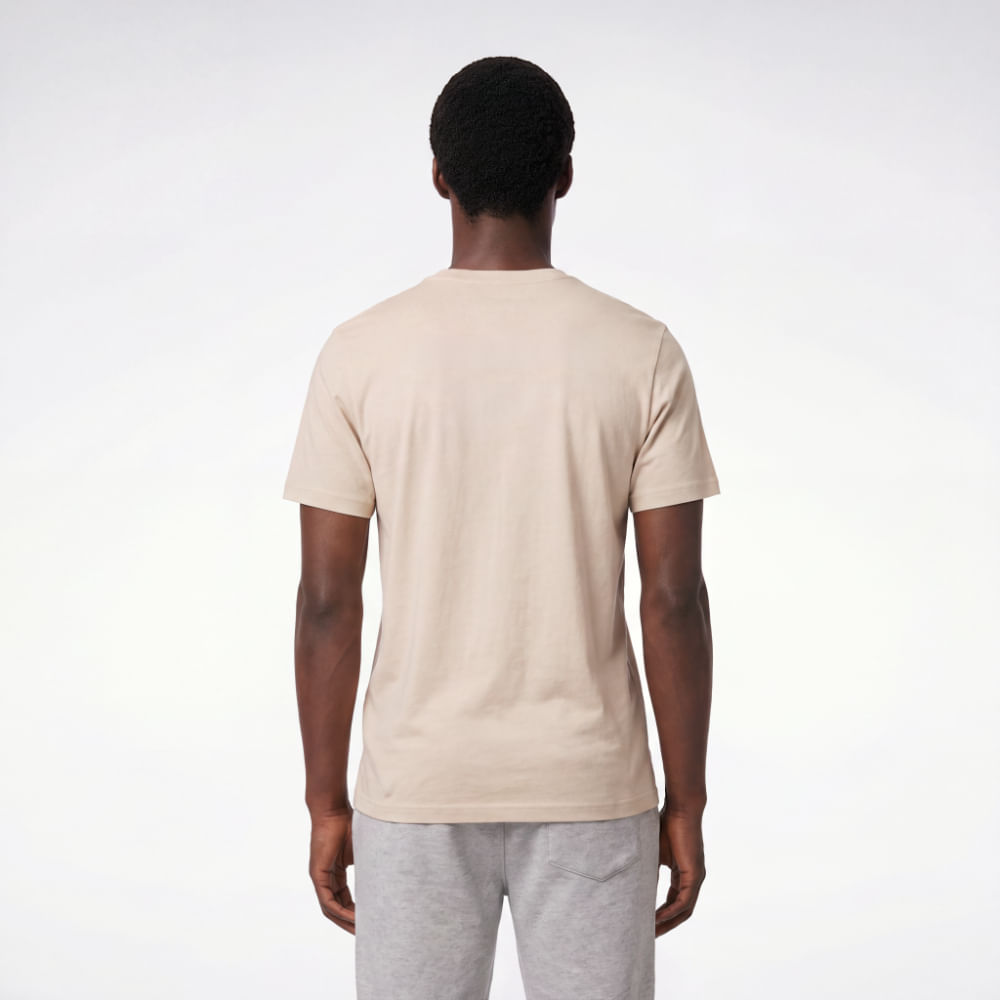 Camiseta Reebok Basic Logo Masculina – Off White – foto 3
