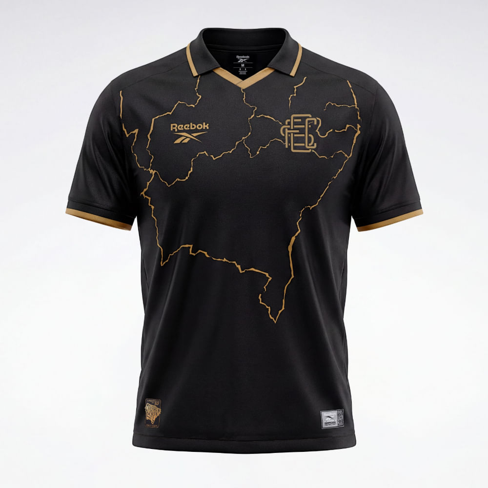 Camisa Reebok Third Santa Cruz Masculina 26/27 – preto – foto 1